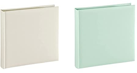 Hama Album fotografico Jumbo â€œFine Artâ€ 30 x 30 cm, 80 pagine, sabbia & Album fotografico Jumbo â€œFine Artâ€ 30 x 30 cm, 80 pagine, verde pastello