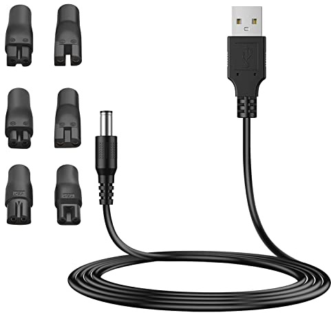 MEROM 5 V USB Charger Cord Replacement Shaver Power Adapter Compatible with Norelco Shavers HQ8505 5000/7000 Series Power Cord Power Supply