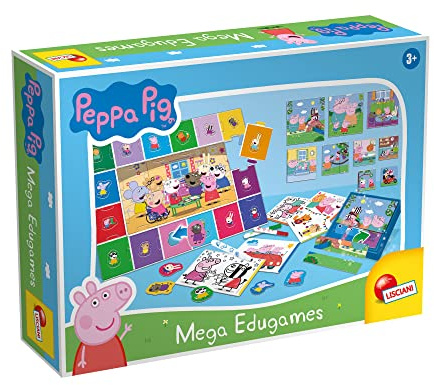 Lisciani - Peppa Pig Baby Edugames - Maxi colección de Juegos Educativo para los niños a Partir de 2 años, 92062