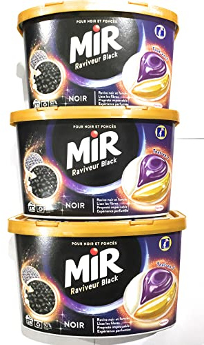 Mir Black Waschmittel, speziell für schwarze Wäsche, 18 Kapseln