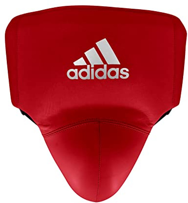 adidas Adistar Pro Groin Guard – Boxing Groin Guard (Rot/Weiß, L)