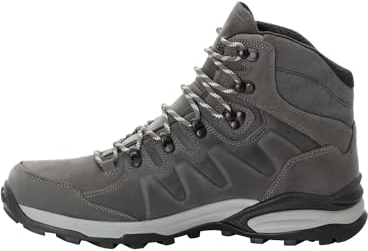 Jack Wolfskin Herren Refugio Prime Texapore MID M Wanderschuh, Slate Grey, 42.5 EU