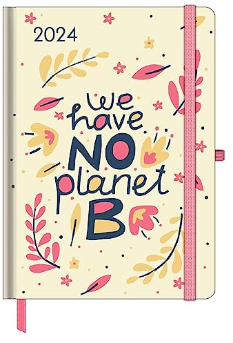 GreenLine Diary Green Vibes 2024 - Buchkalender - Taschenkalender - 16x22
