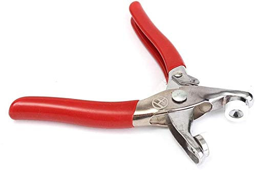 Pinzas de hierro, alicates, tenazas de carpintero, herramientas 150 juegos 9,5 mm Espárragos Sujetadores a presión Alicates de clip simulado 10 colores Prensa de anillo de dientes Kits de herramientas