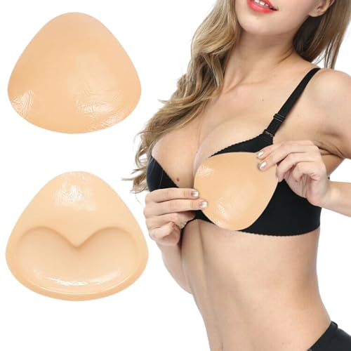 QIUMING 2 pièces Coussinets Soutien Gorge Auto-AdhéSifs Inserts de Soutien-Gorge Push-up Adhésifs de Coussinets adhésifs pour Soutien-Gorge pour Soutiens-Gorge De Bikini