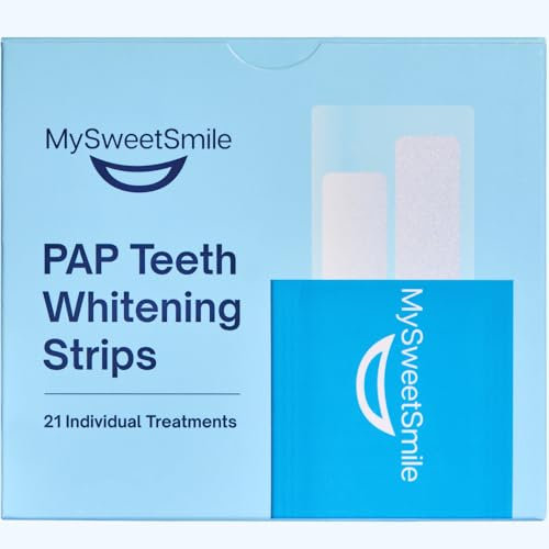 MySweetSmile Teeth Whitening Strips – 6 Month Supply (21 Treatments) – Whiter Teeth in 7 Days – Removes All Types of Stains & Yellowing – Dentist-Approved & Enamel-Safe – IndyBest Award-Winning Brand