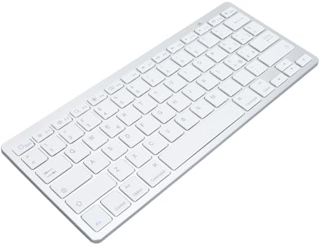 VBESTLIFE Teclado, Conexión Inalámbrica, Escritura Eficiente, Responsivo, Ergonómico, Amortiguador, Teclado Inalámbrico Compacto para PC (Diseño QWETZ Italiano)