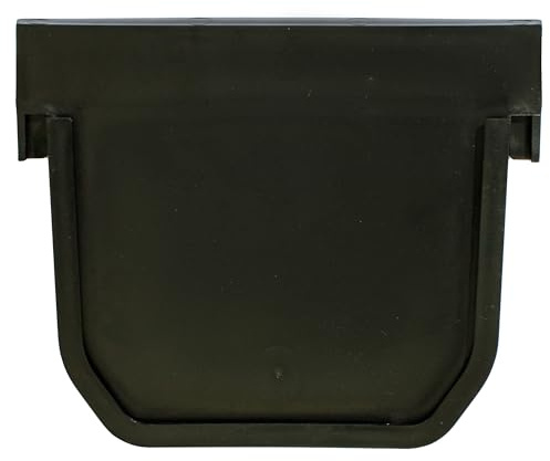ScarMaxx - Grondaia di drenaggio terminale Set da 2 Pezzi – in plastica – 2 x Parete Frontale per grondaia di drenaggio con Un'Altezza di 115 mm