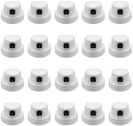 Montana Cans Flatjet Cap Wide Spray Paint Nozzles for Spray Cans, Graffiti Art Supplies Spray Can Nozzle, black Pack of 20