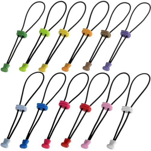 GGXZHT 12 Stück Verschlussclips für Beutel, clips Verstellbarer für tüten, Für Angelruten, lebensmittelauf bewahrung tütenverschlüsse ，Robust Wiederverwendbar, Ersatz für Gummibänder Tütenclips-（15cm）