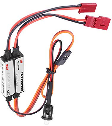 Glasfaser-Benzinmotor-Kill-Schalter in Kombination mit Externer LED-Anzeige für RC-Flugzeuge, PIC12F675-Controller, LiPo/Liion/A123/NiMh/NiCad-Eingang, Kleines und Leichtes Design