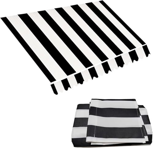 Tenda da giardino a scomparsa manuale, per esterni, 4 x 3,5 m, colore: nero