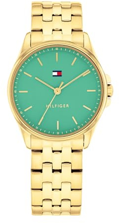 Tommy Hilfiger Uhr mit DREI-Zeiger-Quarzwerk für Damen mit Edelstahlarmband – Erhältlich in Zweifarbig, Silber oder Gold