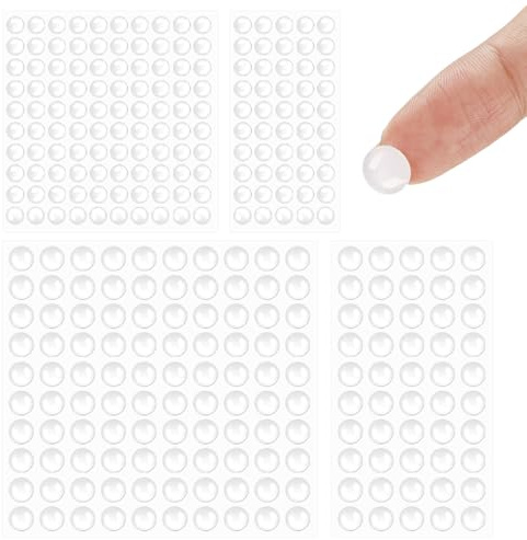 Gummipuffer 300 Stück, Gummifüße Selbstklebend Türpuffer, 2 Größen | Möbelpuffer mit Klebefolie · kratzfest · stoßabsorbierend · für Möbel, Tastaturen und empfindliche Oberflächen