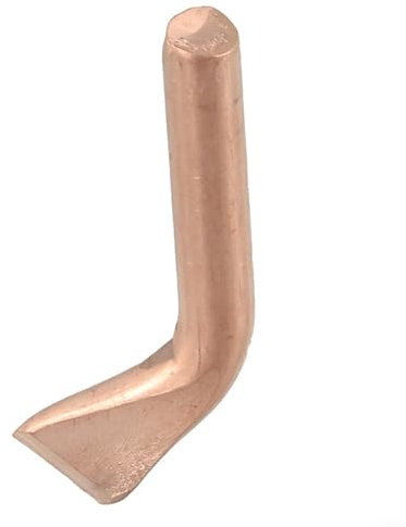 75-200 W punta di saldatura in rame per saldatore elettrico, riscaldata esternamente, ad alta potenza, forma a scalpello per saldatura su larga scala