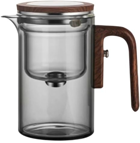 Infusor de – Hervidor de vidrio portátil, preparación ligera de hojas sueltas, colador de larga duración, recipiente de bebidas calientes para el hogar, cocina, sala de té, cafetería