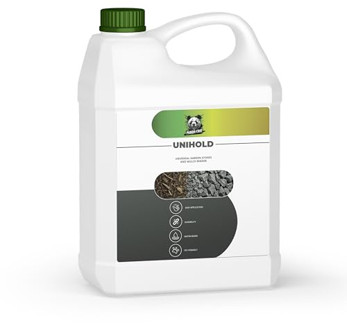 Pandacoat UNIHOLD – Universal Garden Stones & Mulch Binder | Pet-Friendly, Water-Based, Easy Application | Long-Lasting Landscape Adhesive (1L / 5L / 10L)
