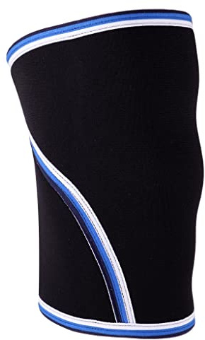 F Fityle Ginocchiere: Protezione in Neoprene Da 7 Mm con Supporto per Ginocchio, Training, Sollevamento Pesi, Basket - Blu, XL