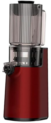 Gralara Estrattore di Succo a Freddo con Grande tramoggia di Alimentazione, estrattore di Succo a masticazione Automatica da 250 W, Rosso