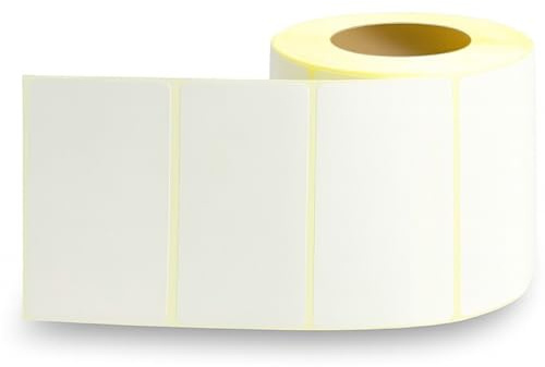 ZM Market Hsl - 1000 étiquettes adhésives thermiques 60 x 40 mm pour imprimante thermique - étiquettes pour pots, aliments HACCP, expéditions, personnalisables, papier auto-adhésif sur rouleau Kit 1