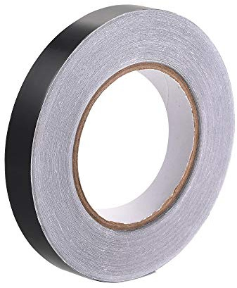 Leitfähiges Klebeband, Aluminiumfolienband, schwarz matt, nicht reflektierend, 10 mm x 50 m/164 ft, for HLK-Anlagen, Abdichten und Reparieren von Warm- Kaltluftkanälen(12mm x 50m)