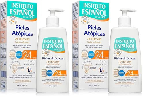 INSTITUTO ESPAÑOL Lozione doposole lenitiva per pelle atopica 300 ml (Confezione da 2)
