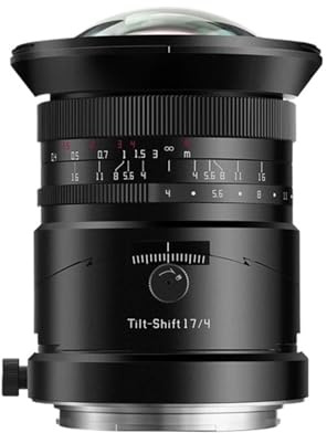 Compatible avec Les appareils Photo Sony FE Fujifilm GFX Mount Tilt Shift 17 mm F4 Plein Cadre Objectif Ultra Grand Angle à Mise au Point Manuelle(Sony E-Mount(FE))