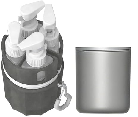Botella de bomba de viaje | Recipientes recargables con succión al vacío a prueba de fugas | Botellas de tamaño de aseo para champú, acondicionador, perfume, líquido, hogar, dormitorio, gimnasio