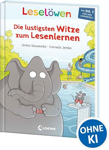 Leselöwen - Die lustigsten Witze zum Lesenlernen: Lesen lernen mit Spaß! - Kurze Texthäppchen mit Silbenfärbung für den schnellen Leseerfolg - Für Kinder ab 6 Jahren