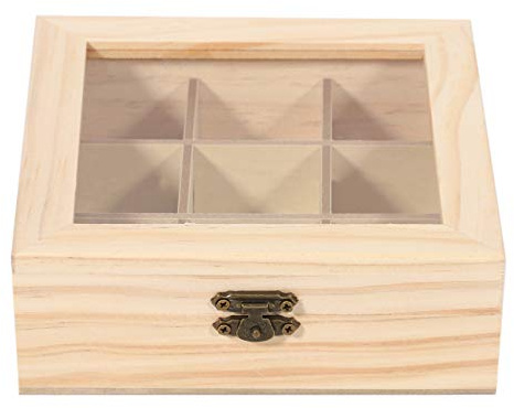 Yangyou -Teebeutel, Schmuck-Organizer, Aufbewahrungsbox, 9 Fächer, Teebox, Organizer, , Zuckerpaket-Behälter