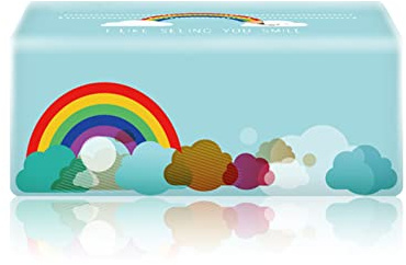 3 Schichten 300 Stück Ineinandergefaltete Küchenpapierservietten, Multifold-Papierhandtücher, Multifold-Servietten-Papierhandtücher, Multifold-Papierhandtücher(Regenbogen)