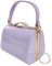 UShopUK Bolso de mano cruzado de charol con asa superior para novia, graduación, boda, fiesta de noche, fiesta, Lila, medium