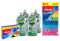 Set Per La Pulizia: 4x Detergente Piatti a Mano Concentrato Limone 500ml + Spugna Ondattiva Milleusi Colors 3+1 + Panni in Microfibra, Multicolore, 30x 30 cm