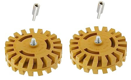 Angoily 2sets Pneumatic Degumming Wheels Car Glue Remover Eraser Wheel Rubber Eraser for Multiple Uses