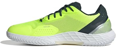 Adidas Men's Defiant Speed 2 Tennis, Lucid Lemon/Silver Metallic/Aurora Ivy, 8