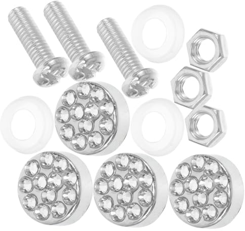 GETAJGHSD Clip Fissaggio Auto Kit Viti Per Targa Clip Per Telaio Piatto Viti Di Fissaggio Per Targa Auto Forniture Per Targhe Per