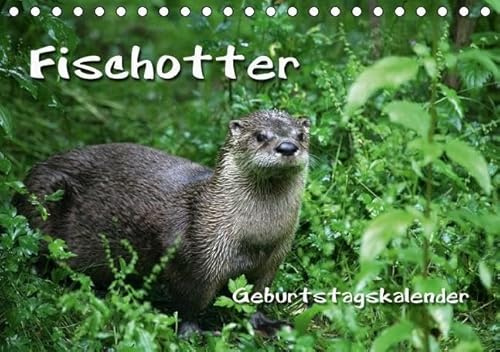 Fischotter Geburtstagskalender (Tischkalender immerwährend DIN A5 quer): Geschickte Fischjäger (Tischkalender, 14 Seiten) (CALVENDO Tiere) [Kalender] [Oct 10, 2013] B, M