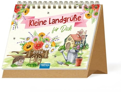 Trötsch Aufstellkalender Kleine Landgrüße 2026: Aufstellkalender Tischkalender