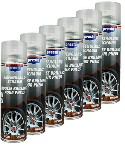 Presto 157189 - 6 pezzi di schiuma per pneumatici, 500 ml