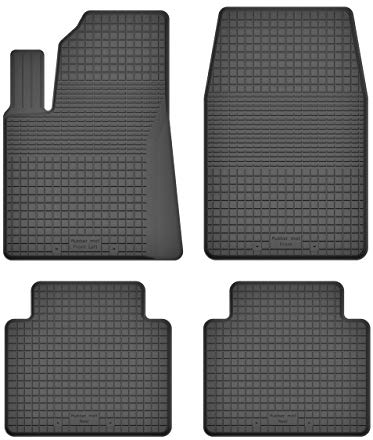 Gummimatten Fußmatten 1.5 cm Rand kompatibel mit Lada NIVA (Bj. 1977-2020) ideal angepasst 4 -Teile EIN Set