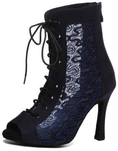 MINITOO Bottines de Danse Femme Ete Fete Prom Formal Sandals Chaussure Bout Ouvert