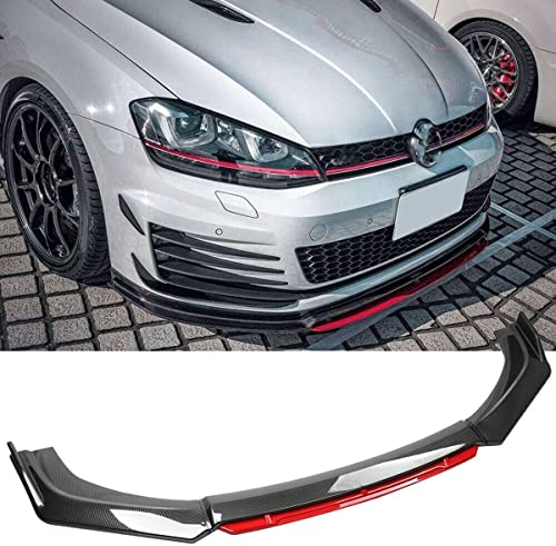Auto Frontspoiler für VW Golf 7 7.5 MK7 MK7.5 GTI GTD R MK5 MK6,Frontspoiler Protector FrontstoßStangenlippe Autoantikollisionsschutz Body Kit
