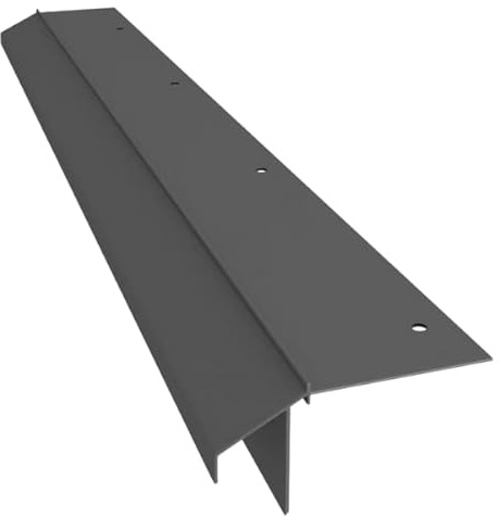 Renoplast® Aluminium Traufprofil K10R 200cm Grau | Fertigstellung von Terrassen und Balkonen | Harzböden | Wasser ablaufsysteme Winkelprofil | Korrosionsschutz Balkonprofile
