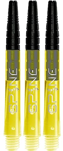 Bull's Spine Shafts - Gelb - Medium - Premium Dart Schäfte für verbessertes Spiel