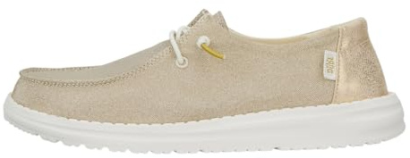 Hey Dude Wendy Metallic Sparkle - Scarpe Donna Slip-On Sneakers - Mocassini, Rose Gold, 36