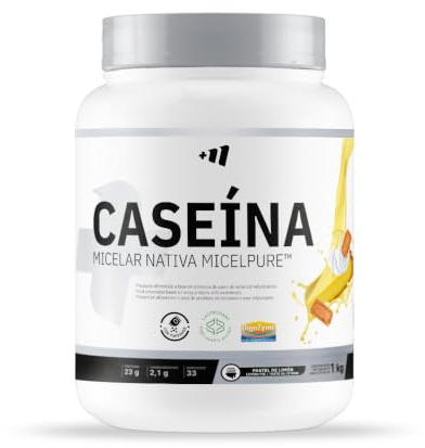 Masmusculo - Caséine Micellaire 1 kg - Protéine de Caséine - Masse Musculaire - Libération Prolongée d’Acides Aminés - Récupération Post-Entraînement - Goût Gâteau au citron