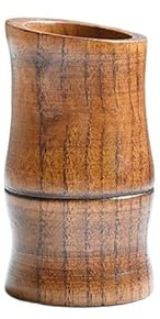 Palillero Caja de almacenamiento de palillos de dientes de madera, accesorios de decoración de cocina for el hogar, contenedor de porta palillos de dientes cilíndrico Dispensador Soportes de Palillos