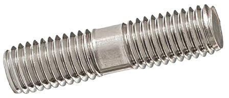 M3 M4 M5 M6 M8 M10 M12 M16 Edelstahl Doppelendgewindestange Doppelendbolzen Stehbolzen Zahnstange Doppelkopf-Gewindestange (Color : 100mm, Size : M8-1pcs)