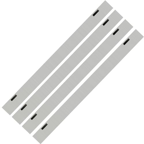 Lot de 4 lames de rabot en acier rapide de 26,7 cm de rechange pour rabot électrique Dewalt DW50 D27300 DE7333-XJ DW733S, Scheppach HMC 260 26,7 x 10,2 x 0,3 cm