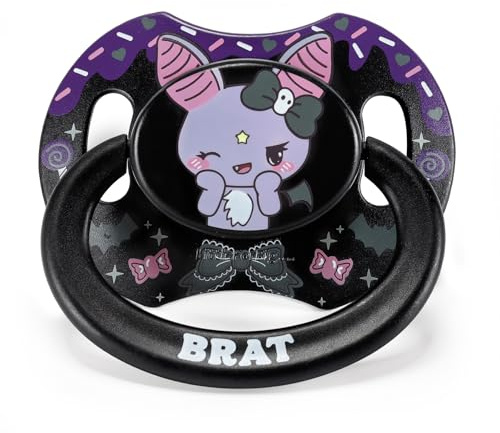 LittleForBig Bigshield Generation-II Adult Sized Printed Pacifier Brat Bella Pattern Black